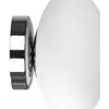 Image de Domiluce Plafonnier Ufo, chrome/blanc, Ø 18 cm, verre, G9