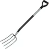 Image de Fiskars Fourche à bêcher pour sol dur et caillouteux, 4 dents, Longueur: 122 cm, Acier au bore, Gris/Noir, Ergonomic, 1001413