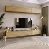 Image de KOBI | RTV Cabinet Nicole | Suspendu | Debout | sans poignée | Commode Moderne (chêne Artisan, 30x160x32)