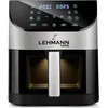 Image de Lehmann Friteuse à air chaud 6L avec 10 programmes de cuisson, friteuse à air chaud 1500 W et contrôle de la température 76-200°C, Air Fryer avec minuterie et écran tactile LED numérique
