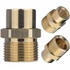 Image de Rosfix Adaptateur M22 vers 1/4" - Raccord en laiton pour nettoyeur haute pression - Filetage extérieur M22 x 1,5 vers 1/4" intérieur - Compatible avec Kränzle - Robuste et facile à monter
