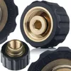 Image de Adaptateur M22 x 1,5 vers filetage intérieur 1/4", Compatible avec Kärcher HD/HDS, Raccord pour accessoires de nettoyeur haute pression Raccord rapide M22 vers G1/4"
