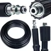 Image de Rosfix Tuyau Haute Pression 5m M22-Click   Nylon Renforcé, 200 Bar, 60°C | Connecteur Rapide Lavor | compatible avec nettoyeur haute pression Lavor Army Wave UP 125