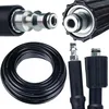 Image de M22-QC Lavor Quick Connect Tuyau Haute Pression - Click Connect Gaine Nylon | 15m, 200bar, 60°C | Pièce de Rechange pour Nettoyeur Haute Pression Lavor