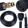 Image de Rosfix Tuyau Haute Pression 15m Click Connect   Nylon Renforcé, 200 Bar, 60°C | Résistant à l’Abrasion | Compatible avec Nettoyeur Haute Pression Kärcher K2 K7
