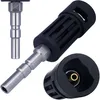 Image de Adaptateur QC/D12 pour pistolet haute pression avec raccord Kärcher K Bayonet, 160 bar, 60 °C, robuste, pièce de rechange pour nettoyeur haute pression Nilfisk Kranzle K2160 TS K2195 TS K2175 TS