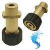 Image de Rosfix Adaptateur Nettoyeur Haute Pression 1/4QC vers Baïonnette   Filetage M22x1,5 | Laiton Solide | compatible avec nettoyeur haute pression Kärcher K2 K7