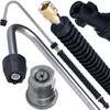 Image de Rosfix Lance Coudée Longue avec Buse Power   700 mm, 160 Bar, Filetages M22f/M22m et M18x1,5 | Pour Rinnes, Passage de Roue | compatible avec nettoyeur haute pression Kärcher K-Series