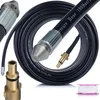 Image de Rosfix Tuyau de Nettoyage Canalisation 40 m   Buse 1+3 Jets | Nylon Renforcé | 160 Bar, 60°C, Filetage 1/4" | Accessoire Universel pour Nettoyeur Haute Pression