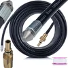 Image de Rosfix Tuyau de Nettoyage Canalisation 30m   Buse 1+3 Jets, Nylon Renforcé, 160 Bar, 60°C | Filetage 1/4" | compatible avec nettoyeur haute pression Black+Decker, Stanley, Bosch
