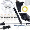 Image de Rosfix Kit d'embouts de sablage K2-K7, remplacement pour nettoyeur haute pression Kärcher | 7 buses (5 renforcées), 160 bar, 60 °C | Injecteur, tuyau, lunettes de protection | Accessoire de sablage
