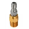 Image de Rosfix Raccord Rapide M22M 3/8"   Connecteur Mâle Fileté M22 x 1,5 | Acier Galvanisé | Pour Lance, Pistolet, Tuyau | Accessoire pour Nettoyeur Haute Pression