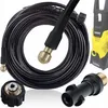 Image de Rosfix Tuyau de Nettoyage de Canalisations 15m 1/4"   Buse Laiton, 155 Bar, 60°C | Raccords M22 x 1.5 | compatible avec nettoyeur haute pression Kärcher K2 K7