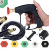 Image de Rosfix Set Accessoires Nettoyeur Haute Pression ProKit 8M   Pistolet 300 Bar, Tuyau 8m Click, 5 Buses, Adaptateurs M22 | compatible avec nettoyeur haute pression Kärcher K2 K7