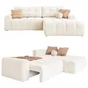 Image de MIUFORM Lulu S avec accoudoirs et Coffre de Rangement | Canapé 4 Places | Forme en L à Droite | 268 x 184 x 94 cm | Divan Convertible avec Fonction Couchage (Beige)