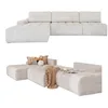 Image de MIUFORM Lulu S-Max avec Coffre de Rangement | Canapé 5 Places | Forme en L à Gauche | 338 x 184 x 94 cm | Divan Convertible avec Fonction Couchage (sel et Poivre)