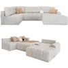 Image de MIUFORM Lulu U avec Coffre de Rangement | 8 Places | Forme en U à Gauche | 333 x 187 x 94 cm | Canapé Convertible avec Fonction Couchage (sel et Poivre)