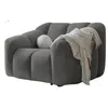 Image de MIUFORM Fauteuil Shell | 124 cm x 109 cm x 75 cm | Fauteuil salon en tissu Easy Clean | Fauteuil rembourré | Couleur : gris