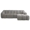 Image de MIUFORM Shell S Canapé avec accoudoir | 255x165x75cm | Canapé moderne en tissu facile à nettoyer | Canapé modulable | Forme en L DROITE | Couleur: Gris clair