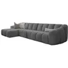 Image de MIUFORM Shell M Canapé avec accoudoirs, 325 x 165 x 75 cm, moderne, en tissu facile à nettoyer, canapé modulaire, en forme de L à gauche, couleur : gris