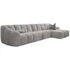 Image de MIUFORM Shell M Canapé avec accoudoir | 325x165x75cm | Canapé moderne en tissu facile à nettoyer | Canapé modulable | Forme L à droite | Couleur: Hellgrau