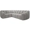 Image de MIUFORM Shell L Canapé avec accoudoir | 265x205x75cm | Canapé moderne en tissu facile à nettoyer | Canapé modulaire | Forme L gauche | Couleur: Gris clair