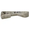 Image de MIUFORM Shell U Canapé avec accoudoir | 330x265x75cm | Canapé moderne en tissu facile à nettoyer | Canapé modulable | Forme L à droite | Couleur: Beige