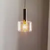 Image de Jupiter Suspension Viva, transparent/noir/laiton, à 1 lampe
