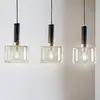 Image de Jupiter Suspension Viva, fumé/noir/chrome, à 3 lampes
