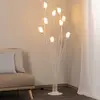 Image de Jupiter Lampe sur pied Gloriosa, crème, verre, à 9 lampes