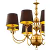 Image de Jupiter Lustre Baranio, couleur laiton/noir, Ø 100 cm à 8 lampes