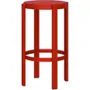 Image de Noo.ma - Tabouret de bar Doon rouge tomate - 65x35x35 cm OS