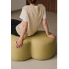 Image de Noo.ma - Pouf Umbo poire jaune - 36.5x88x50 cm OS