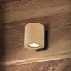 Image de TK Lighting Applique murale Eve, hêtre, bois, Ø 8 cm, GU10