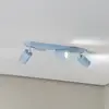 Image de TK Lighting Spot pour plafond Livia, bleu clair, 52 cm, à 3 lampes, métal, GU10