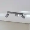 Image de TK Lighting Spot pour plafond Livia, gris, 52 cm, à 3 lampes, métal, GU10