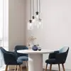 Image de TK Lighting Suspension Molly, Ø 38 cm, multicolore, métal, verre, 4 lampes