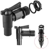 Image de KADAX Robinet d'écoulement pour citerne d'eau de pluie, robinet 3/4" en plastique, robinet avec joint et contre-écrou, bande d'étanchéité, robinet pour réservoir d'eau (noir, 84 mm)