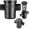 Image de KADAX Filtre pour connecter le tuyau de descente et la citerne de pluie, filtre de tuyau de descente pour réservoir d'eau de pluie, filtre à eau de pluie (filtre extérieur)