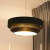 Image de Maco Design Suspension Triniti, noir/or, Ø 60 cm, textile