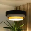 Image de Maco Design Suspension Triniti, marron/beige/crème, Ø 60 cm, textile