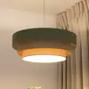 Image de Maco Design Suspension Triniti, vert/beige/crème, Ø 60 cm, textile