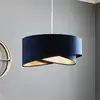 Image de Maco Design Suspension Vivien, bicolore, bleu/doré