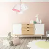 Image de Maco Design Suspension pour chambre d'enfant Zsofia à 3 lampes blanc/rose