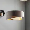 Image de Maco Design Suspension Vivien tricolore gris/beige/doré