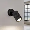 Image de SOLLUX LIGHTING Spot mural carbone, noir, saillie 16 cm, interrupteur, aluminium