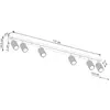 Image de SOLLUX LIGHTING Spot pour plafond carbone, noir, longueur 117 cm, aluminium, 6 lampes