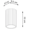 Image de SOLLUX LIGHTING Plafonnier Carbon, beige, hauteur 10 cm, aluminium
