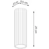 Image de SOLLUX LIGHTING Plafonnier Carbon, beige, hauteur 20 cm, aluminium