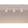 Image de SOLLUX LIGHTING Spot pour plafond carbone, beige, longueur 45 cm, aluminium, 3 lampes